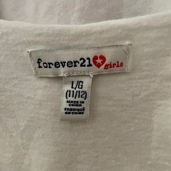 VINTAGE Y2K Forever 21 Girls TROMPE L’OEIL Bows and Stripes Print TANK TOP Large - Picture 7 of 8